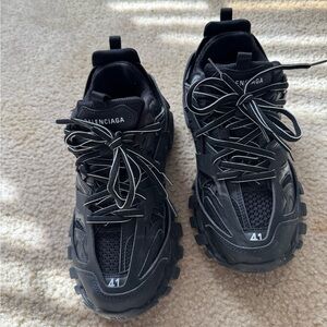 Balenciaga Men's Black Mesh Sneakers